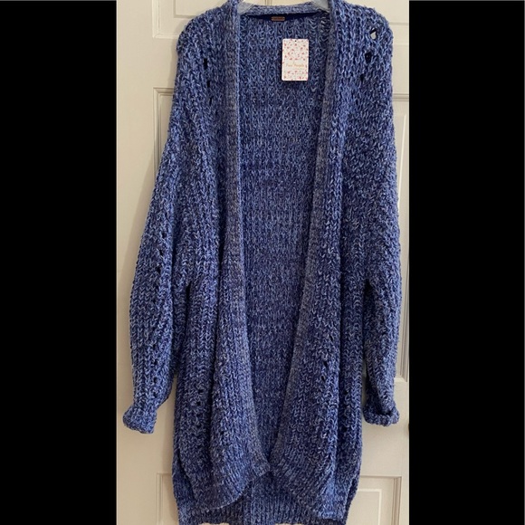 Free People Blue Shades cardigan size XS NWT - Picture 3 of 6